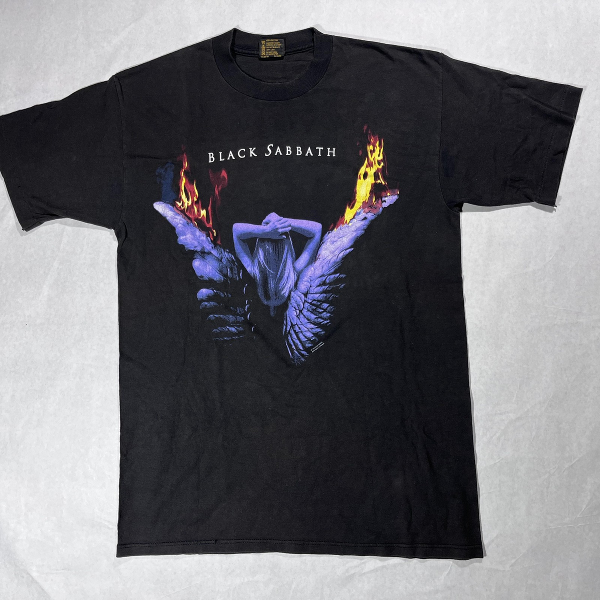 トップス Black Sabbath BROCKUM L 90s Vintage Black Sabbath Shirt XL 90s Tour Brockum Single
