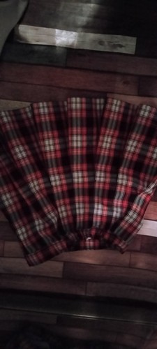 Becky Thatcher Elderwear Navy red Plaid School Pleat Uniform Skirt sz 8 elastic  - Bild 1 von 6