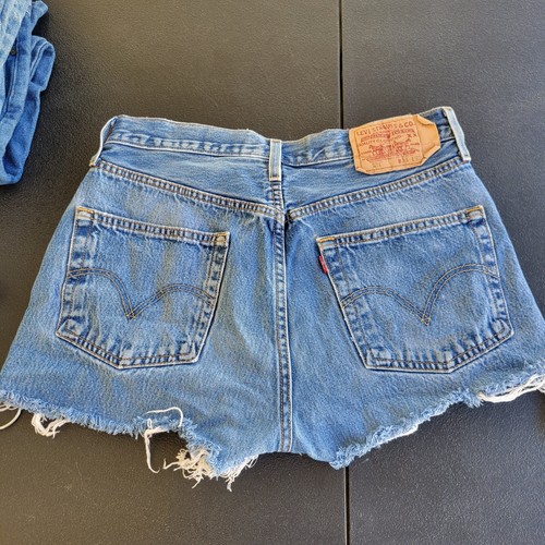 Levi's 501 High Rise 34 x 32 Baumwolle Denim Shorts Damen 2 - Bild 8 von 9