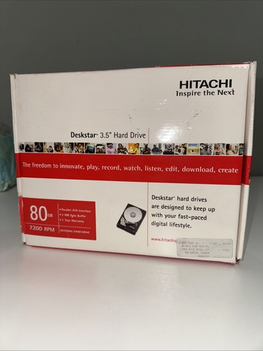 Hitachi Deskstar HDS728080PLAT20 80GB Internal 7200RPM 3.5" IDE HDD Works - Picture 2 of 11