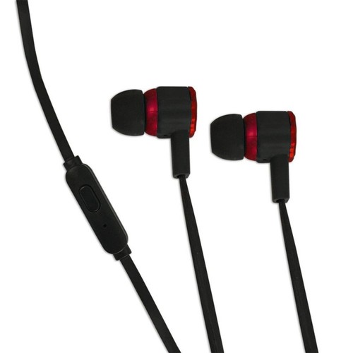 In-Ear Kopfhörer Gaming Ohrhörer 3,5mm Klinke mit Mikrofon Rot Stereo - Bild 3 von 3