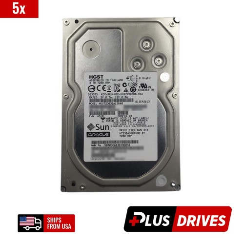 Pack of 20x HGST 3TB SAS 3.5in 7200 RPM 6Gbps 64MB Server Hard Drive - Picture 7 of 9