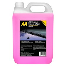 AA 5L Summer Screenwash with Pink Berry Fragrance - Low Smear formula 2.00 per litre