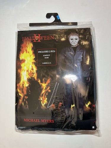 Halloween 2 Michael Myers Jumpsuit And Mask Costume Child Large Age 12-14, NEW - Picture 1 of 2