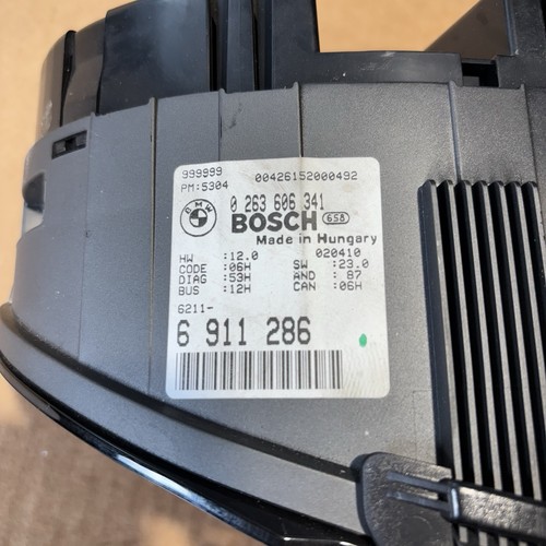 BMW 3 Series E46 Instrument Cluster 240k KM Gasoline 6911286 BOSCH 0263606341 - Picture 15 of 18