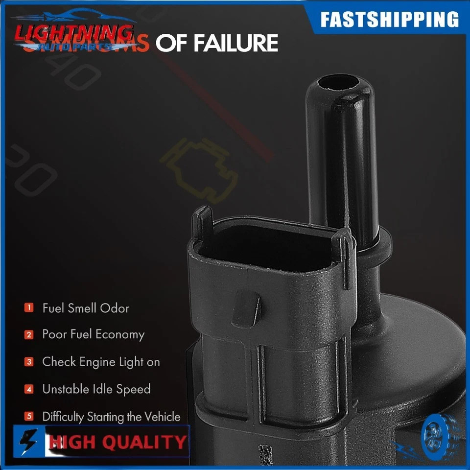 Solenoide de válvula de purga de bote de vapor para Chevrolet Equinox GMC Terrain 12610560 Foto 3 de 4