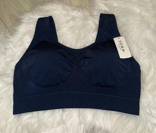 Soma Seamless Bralette Bra Lined Wire Free Womens L Large Blue New Nwt - Picture 2 of 5
