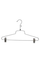 SSWBasics All Purpose Hangers - Metal - Chrome (16 inch) - Case of 20