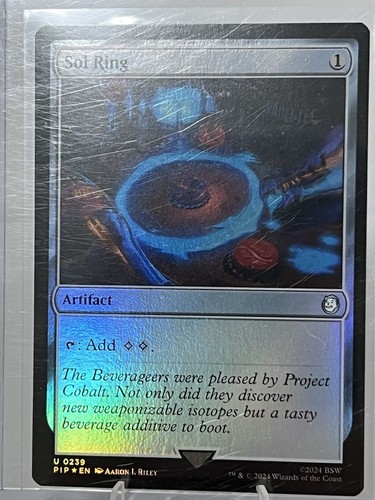 1x Sol Ring Surge Foil PIP NM - MTG Magic Fallout x1
