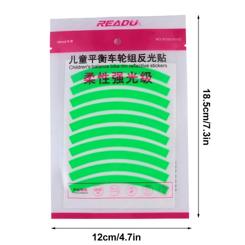 5 Pcs Reflective Safety Decoration Bike Glowing Tape Scooter Reflective Tape - Picture 4 of 12