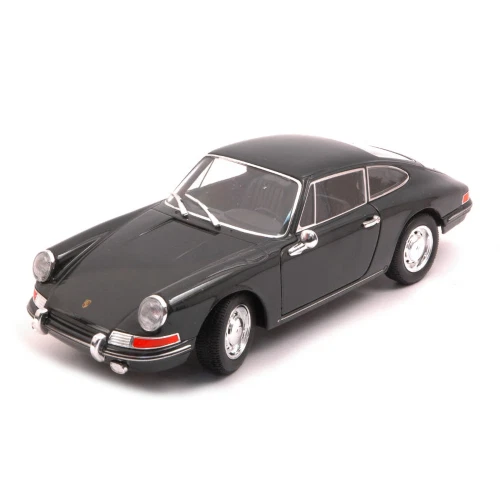PORSCHE 911 1965 DARK GREY 1:24 Welly Auto Stradali Modellino Nuovo - Immagine 3 di 3