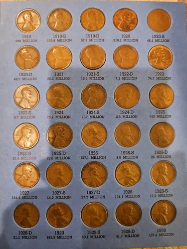 1 Album 1909- 1941 Lincoln Cent Album Excludes 09-S 14-D 31-S 09s Vdb 16 - Picture 2 of 3