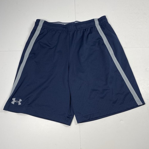 Pantalones Cortos Under Armour Para Hombre L Azul Heatgear Bolsillos Sueltos Rendimiento Deportivo