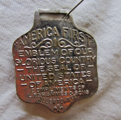 NEW LISTING -Vintage Watch Fob - L. F. Grammes & Sons - Allentown (A203 - Picture 3 of 4