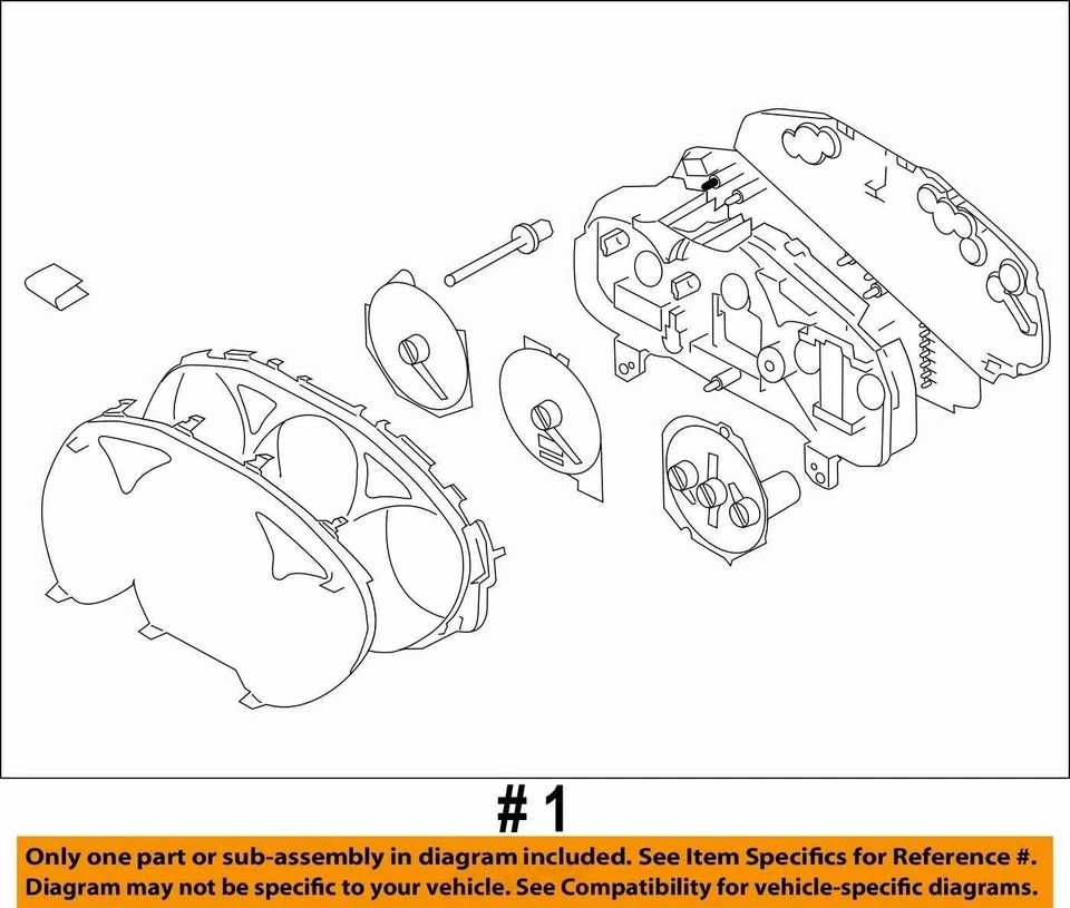 Cuadro de instrumentos velocímetro Subaru Forester 2008-2008 indicadores Y20N6 Foto 4 de 4