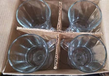 LIBBEY MILAN 4 PIECE GLASS HOT BEVERAGE MUG 8.25OZ