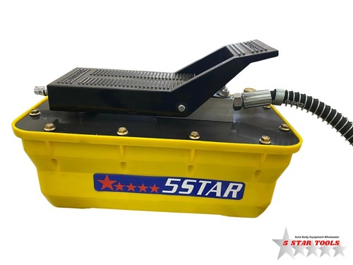 New Hydraulic Air Foot Pedal Pump 10,000 PSI For Auto Body Frame Machines Press - Foto 3 di 10