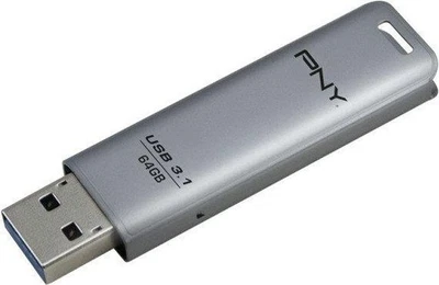 PNY Elite Steel 3.1 64GB, USB-A 3.0 Stick, silber - Bild 1 von 4