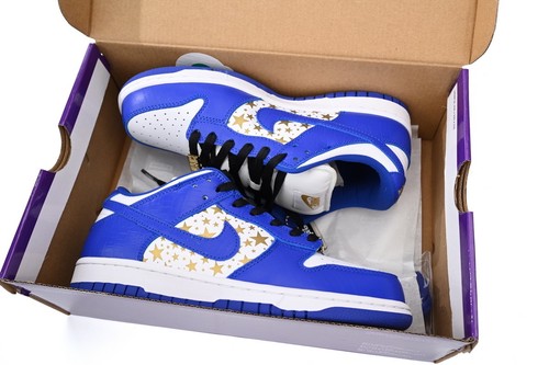 Supreme x Nike SB Dunk Low “Hyper Royal” Men's shoes （DH3228-100） - Picture 1 of 6