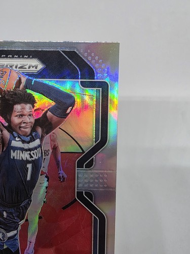 Panini Prizm Silver #37 2021-22 Anthony Edwards - Minnesota Timberwolves segundo año - Imagen 7 de 14