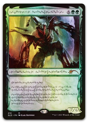 Vorinclex, Voice of Hunger (Phyrexian) #213 (Foil) casi nuevo guarida secreta gota magia Magic The Gathering - Imagen 1 de 2