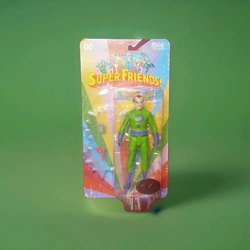 DC McFarlane Toys Super Friends THE RIDDLER 6" Figure Red Platinum Chase Rare