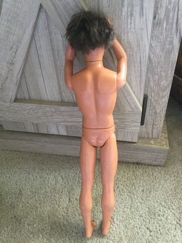 90's Mattel Ken Barbie Doll with Brown Rooted Hair in Navy Blue Shorts Red Stitc - Bild 2 von 24