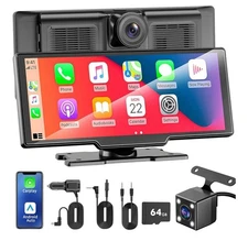 4K Wireless Car Screen CarPlay, 10.26 inches, Smart and Portable Apple CarPlay.