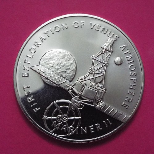 1970 MARINER-II "First Exploration of Venus Atmosphere" Sterling Silver Round - Picture 3 of 12
