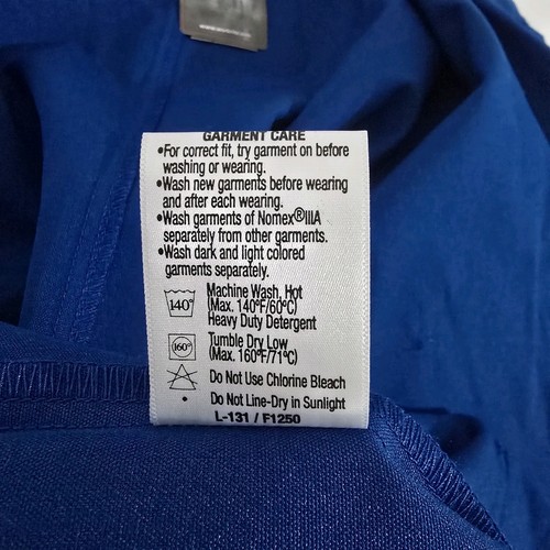 Workrite FR blau Laborkittel Nomex IIIA Aramid 2XLG-RG Neu mit Etikett Knopfverschluss Taschen - Bild 12 von 24