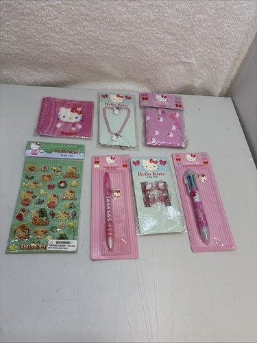 Sanrio Hello Kitty  Pen Charm Bracelet Wallet Notebook 2008 Pink NEW Y2K - Picture 1 of 15
