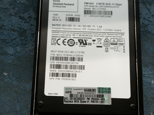 P08726-001 HP 3PAR 9000 3,84TB SAS 2,5 Zoll FIPS SSD Q0F44A - Bild 2 von 9