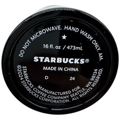 Starbucks Korea 2024 Stainless Steel Korea Black Tumbler