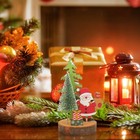 Christmas Wooden Crafts Table Centerpiece Christmas Santa Clause Wood Decoration