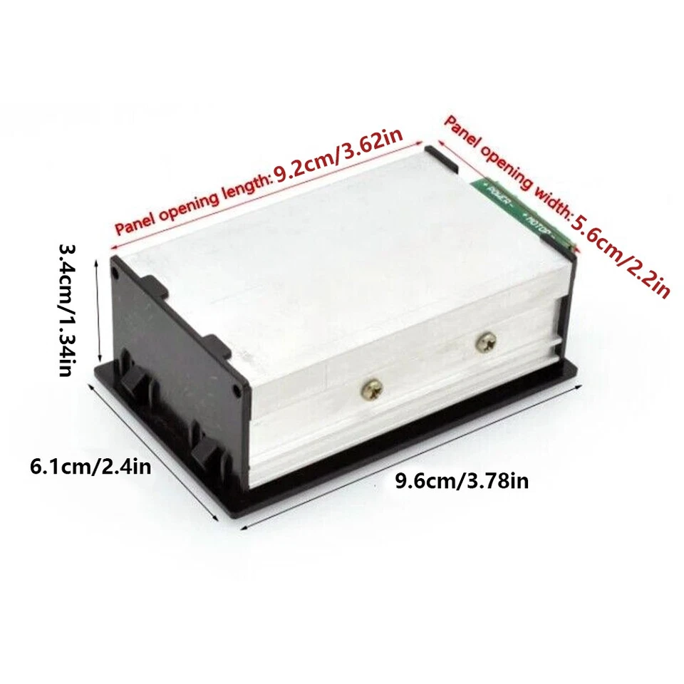 DC6-60V 12V 24V 48V 0-30A PWM Motordrehzahlregler LED 0--100% Drehzahlschalter - Bild 4 von 4