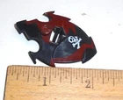 GI Joe Figure BLACK MAJOR CUSTOM Accessory ( 1989 Alley Viper )  Skull Shield