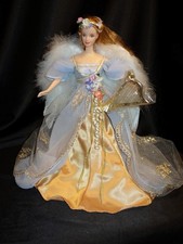 1998 HARPIST ANGEL Barbie Doll  Angel of Music Collection  #18894 DISPLAYED