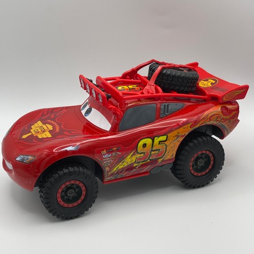 Disney Pixar Talking Lightening McQueen Off Road Kolben Tasse 21 cm funktioniert B6