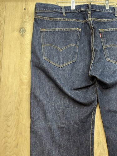 Levi 501 Herren Jeans W42 L32 Original Fit Denim Blau Button Fly Straight Leg - Bild 12 von 14