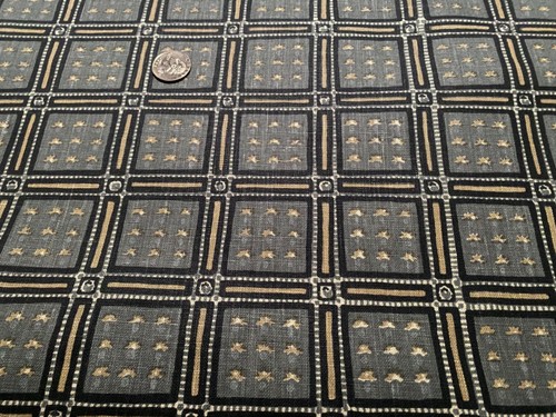 JASPER Michael S. Smith Rockingham Blue Artisan Hand Print 100% Hemp Fabric BTY - Picture 17 of 19