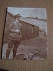 WW1 Military Soldier Officer in Uniform Vintage Photo