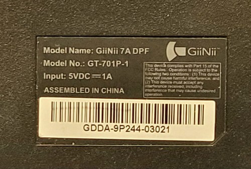 Gii Nii 7" Photo Picture Frame GT-701P-1 With Extra Wood Frame! - Picture 4 of 5