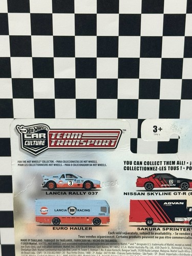 🔥 Hot Wheels Gulf Premium Team Transport Lancia Rally 037 / Euro Hauler - Read - Picture 10 of 11