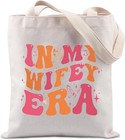 JTOUK In My Wifey Era Tote Bag Engagement Gift for Wife Eu