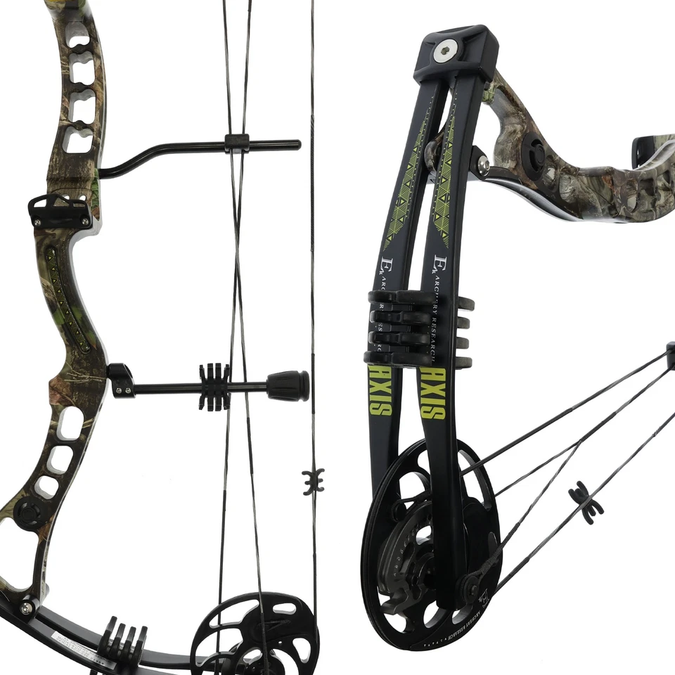 EK ARCHERY Axis - 30-70 libbre - arco composto Folium Camo, arco da caccia, sport con l'arco - Immagine 4 di 4