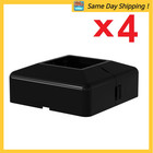 (4) Peak Aluminum Railing 4 x 4 in. Black Aluminum Deck Railing Post Base Cover