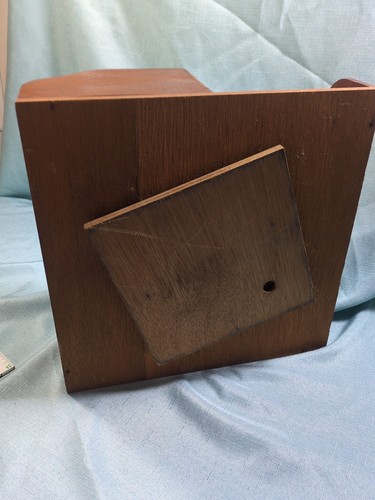 VTG Wood CD DVD Rotating Rack Square Rotating Bookshelf Mail Organizer 12x12 - Picture 6 of 10