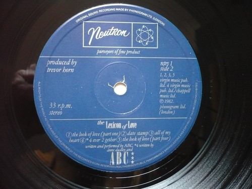 ABC The Lexicon Of Love Vinyl UK 1982 Neutron 1st Press LP Poison Arrow Look Of - Foto 4 di 13