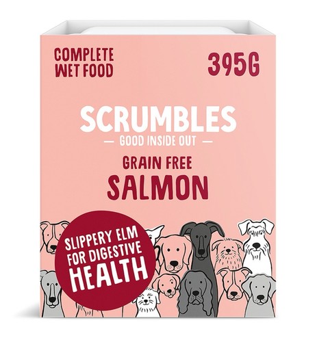 Scrumbles Complete Grain Free Wet Dog Food Salmon 7x395g - Picture 2 of 3