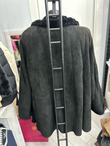 Christia Montone Shearling Donna Woman Tg48 Nero LLV1651 - Picture 3 of 10